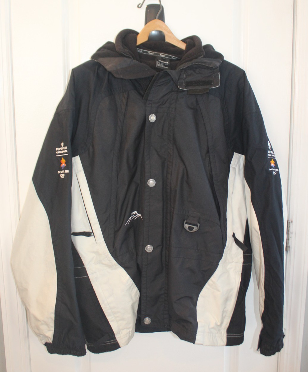 Marker Black & White Salt Lake City 2002 Olympic Sponsored Winter Jacket Men's L